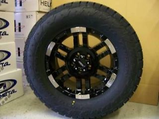   Metal 951 Black 285/65 18 Nitto Terra Grappler Tires 33 All Terrain