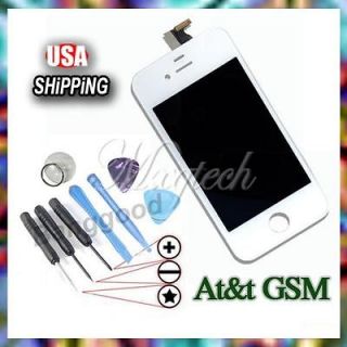   LCD Touch Screen Digitizer Glass Assembly Oem For AT&T GSM iPhone 4G
