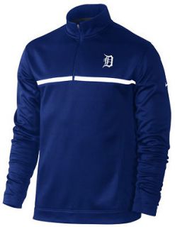 NIKE GOLF DETROIT TIGERS THERMA FIT 1/2 ZIP PULLOVER MENS NWT