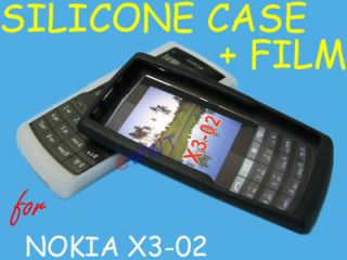   Skin Soft Back Cover Case + Screen Protector for Nokia X3 02 CQZSF40