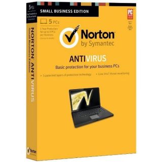 norton antivirus 2013 retail box 5 user  for