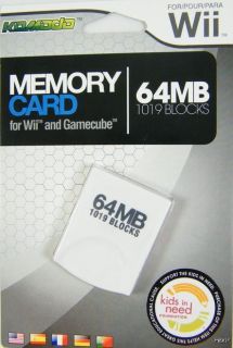     64 MB Memory Card (KMD) NEW Nintendo GC NGC 1019 Blocks Storage