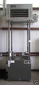 Waste Oil Heater/Furnace Lanair MX300 with metering pump/tank/chimney 