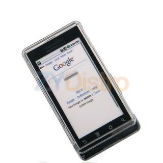Clear Hard Snap On Case Cover for Motorola Droid A855