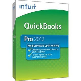 INTUIT QUICKBOOKS PRO 2012 SOFTWARE FACTORY SEALED RETAIL BOX