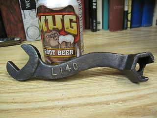   ANTIQUE ODD TOOL OPENEND WRENCH OLD plow FARM EQUIPMENT implement J