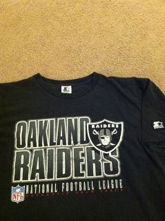 VTG 90s Oakland Raiders Los Angeles LA Starter Shirt FADED L jacket Bo 