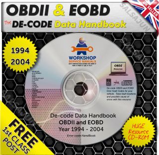 OBD 2 II EOBD Error Code Scanner Diagnostics DE CODER & Fault Look up 