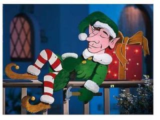 Lighted Snoozin Elf Outdoor Christmas Decoration In/Outdoor Decor