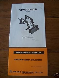 Branson Tractor Loader Operators Manual Parts Catalog