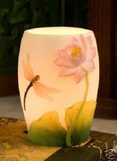 Dragonfly and Water Lily Night Lamp