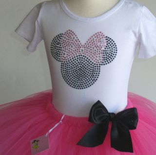 24 mos 2T pink Minnie Mouse costume tutu t shirt Disney botique dress