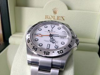 Rolex Oyster Perpetual Explorer II 216570 42 mm White Dial Stainless 
