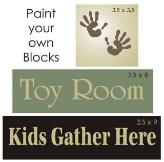 STENCIL Toy Room Kids Gather Here Play Child Care signs
