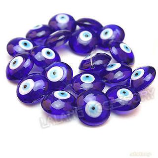 String New Loose Charms Evil Eye Glass Bead Free P&P 110645