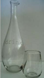 Home bedside Water wine carafe decanter drink set (P6237 PB)