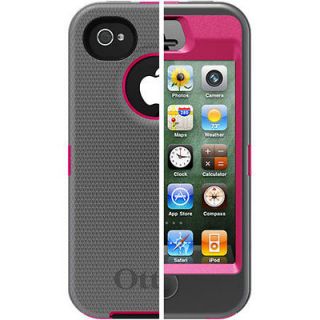 NEW OtterBox Defender Case for iPhone 4S/4 Gray on Pink Newest 