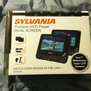   New Sylvania Portable 7 Dual Screen Portable DVD Player SDVD8761D