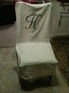 parson chair slipcover in Slipcovers