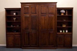Newly listed Wall Bed/ Murphy Bed Queen w/ 33 Bookcases (Custom)