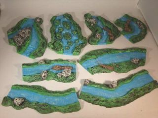 8X painted RIVERS LARGE LAY OUT FOR 6MM,10MM,15MM,​20MM