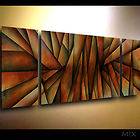 PAINTINGS abstract art Modern CONTEMPORARY DECORATIVE triptych M.lang 