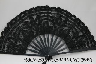 HOT for Wedding decoration fancy party Black Color LACE SPAIN HAND 