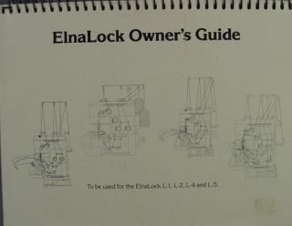 Elna Lock Owners Guide   Models L 1, L 2, L 4 & L 5