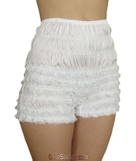 NEW NYLON RUFFLED LACE SISSY PETTIPANTS BLOOMER 2XL 3XL