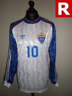  Adidas YUGOSLAVIA 1994 #10 LONG SLEEVE Vintage Football Shirt Soccer 