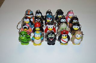 Collectable Penguin Keychain Set    20 Pieces Assorted 1.5 Tall