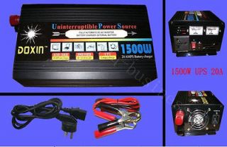 1500W Watts 3000W(peak) 12v to 220v Power Inverter+Charger & UPS For 