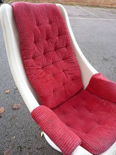   acrylic cord retro vintage swivel chair like Robin Day Hille Danish