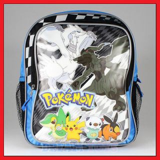 Pokemon Checkered 12 Backpack Bag Boys Pikachu Book