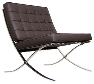 Barcelona Style Chair   100% Italian Leather Lounge Chair $699 