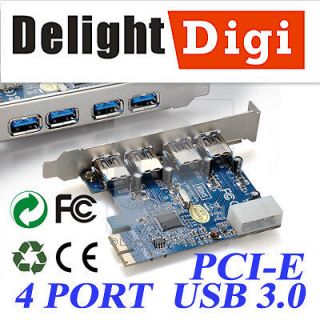 Port USB 3.0 HUB to PCI e 5Gbps Superspeed Express Card Adapter VLI 