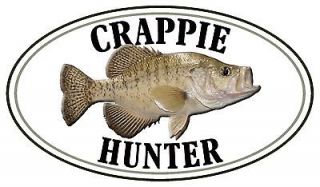 Crappie Fishing Tackle Sticker Fish Hunter Decal