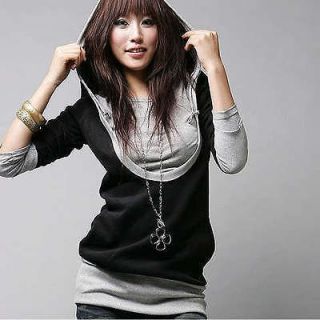 women Black Grey Korea Long Sleeve coat/sweater/d​resses