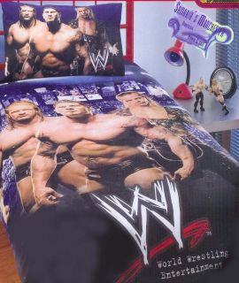 WWE POWER   DOUBLE BED QUILT COVER SET   NEW