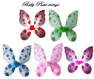 Babies pixie Glitter WINGS Butterfly Costume Angel Dressup
