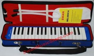 New Swan 37 Key Melodica with Carrying Case, 3 Octaves,F to F, High 