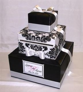 Elegant Custom Made Wedding Card Box Rhinestone Accents (any color)