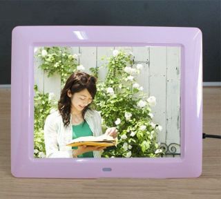 Pink LCD Digital Picture Photo Frame  MP4 AVI Music Movies 