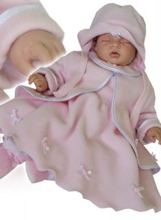 Baby girl pink fleece dress set.Christening/ baptism/flower girl/ gift 