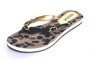 Soda Black Beach Flip Flops Womens Sandals Shoes (Retail $38)