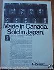 1973 CANADIAN NATIONAL RAILROAD RAILWAY CNR CN AD DISTRIBUTION JAPAN 