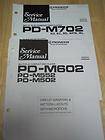 Pioneer Service Manual~PD M602/M552/M502/M702 CD Compact Disc Player 
