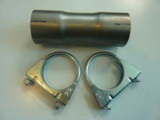 Exhaust Connector Sleeve Joiner Any Size With Clamps