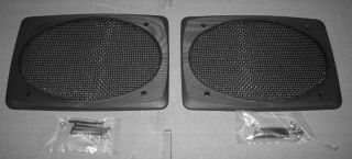 BLACK DELUXE REPLACEMENT 6x9 SPEAKER GRILL PAIR