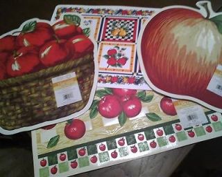 Vinyl Placemats Variety   Apple Shades, Apples in Basket Apples 